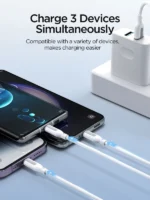 JOYROOM A15 66W USB-A to 3-in-1 Braided Fast Charging Cable - Image 3